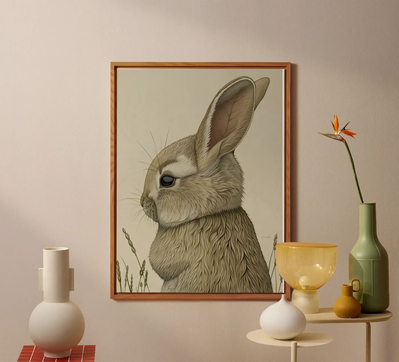 Bunny forex plate by Rustic Grace Studio 02