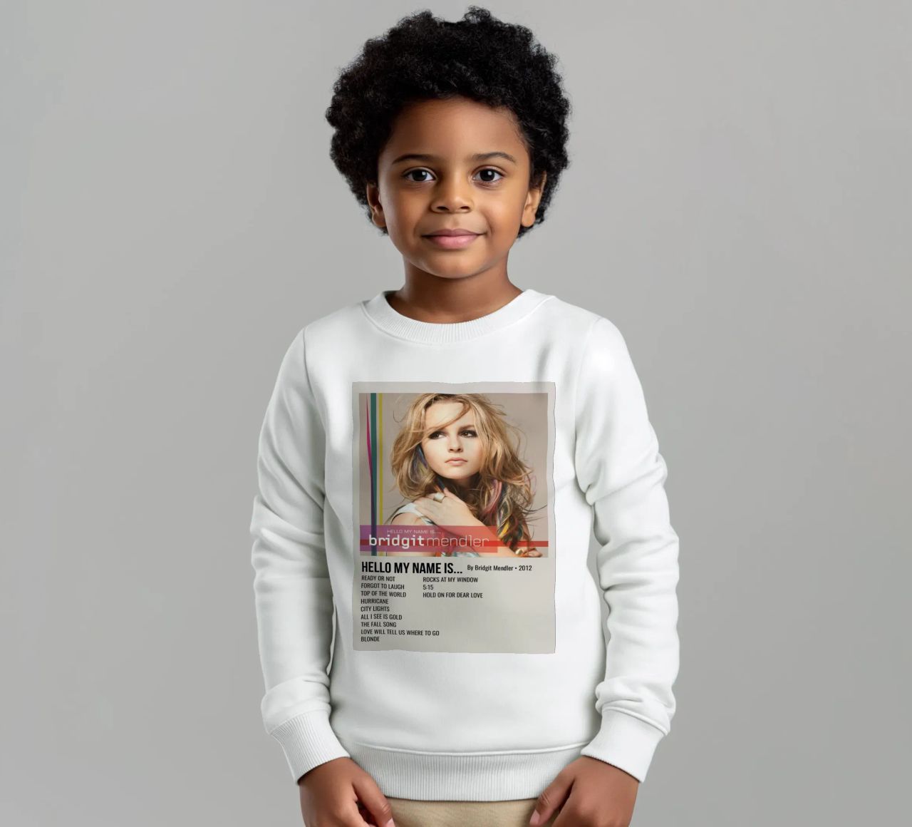 HELLO MY NAME IS... By Bridgit Mendler • 2012 felpa bambino da SoundStudio