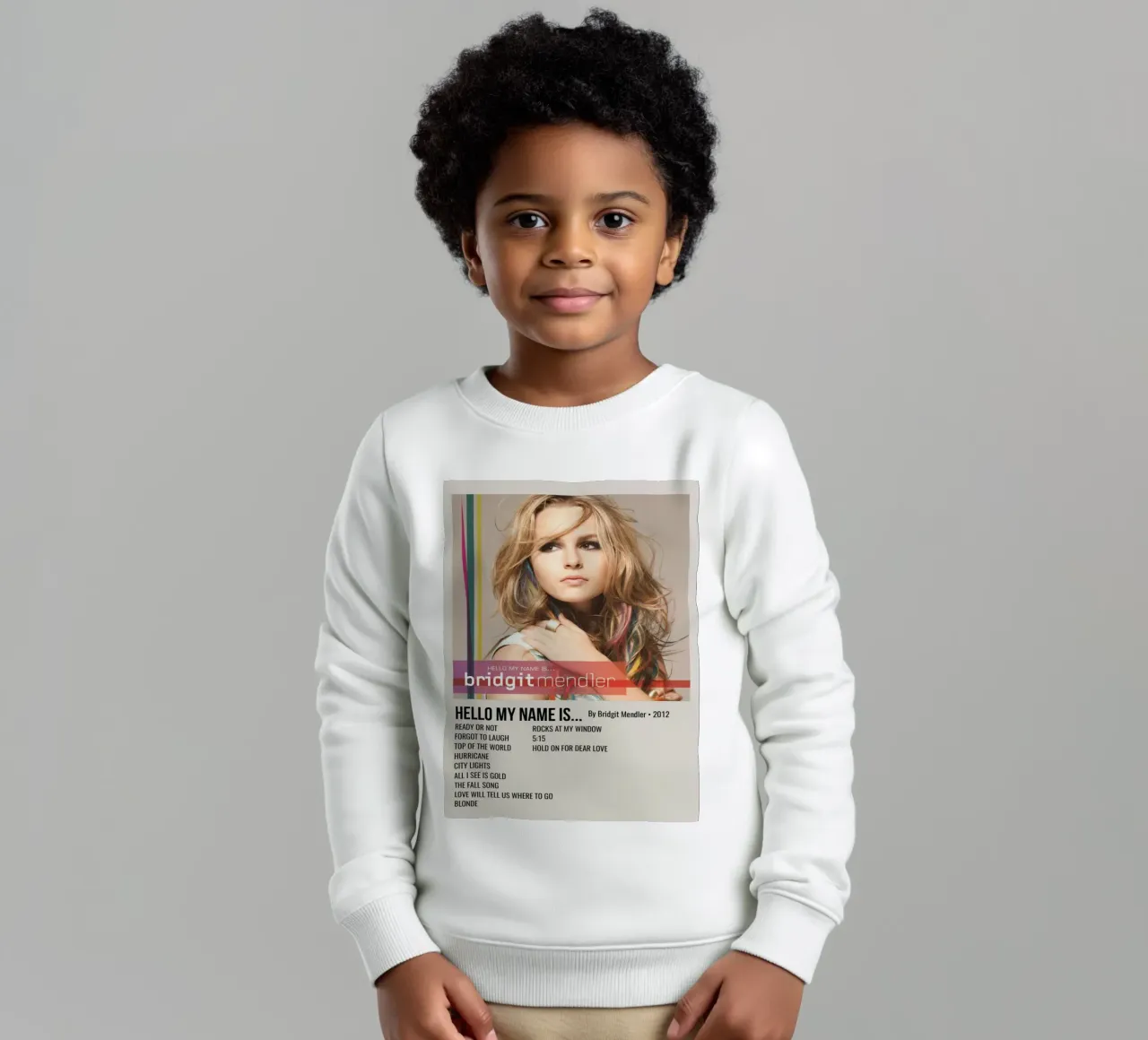 HELLO MY NAME IS... By Bridgit Mendler • 2012 sudadera para niño de SoundStudio