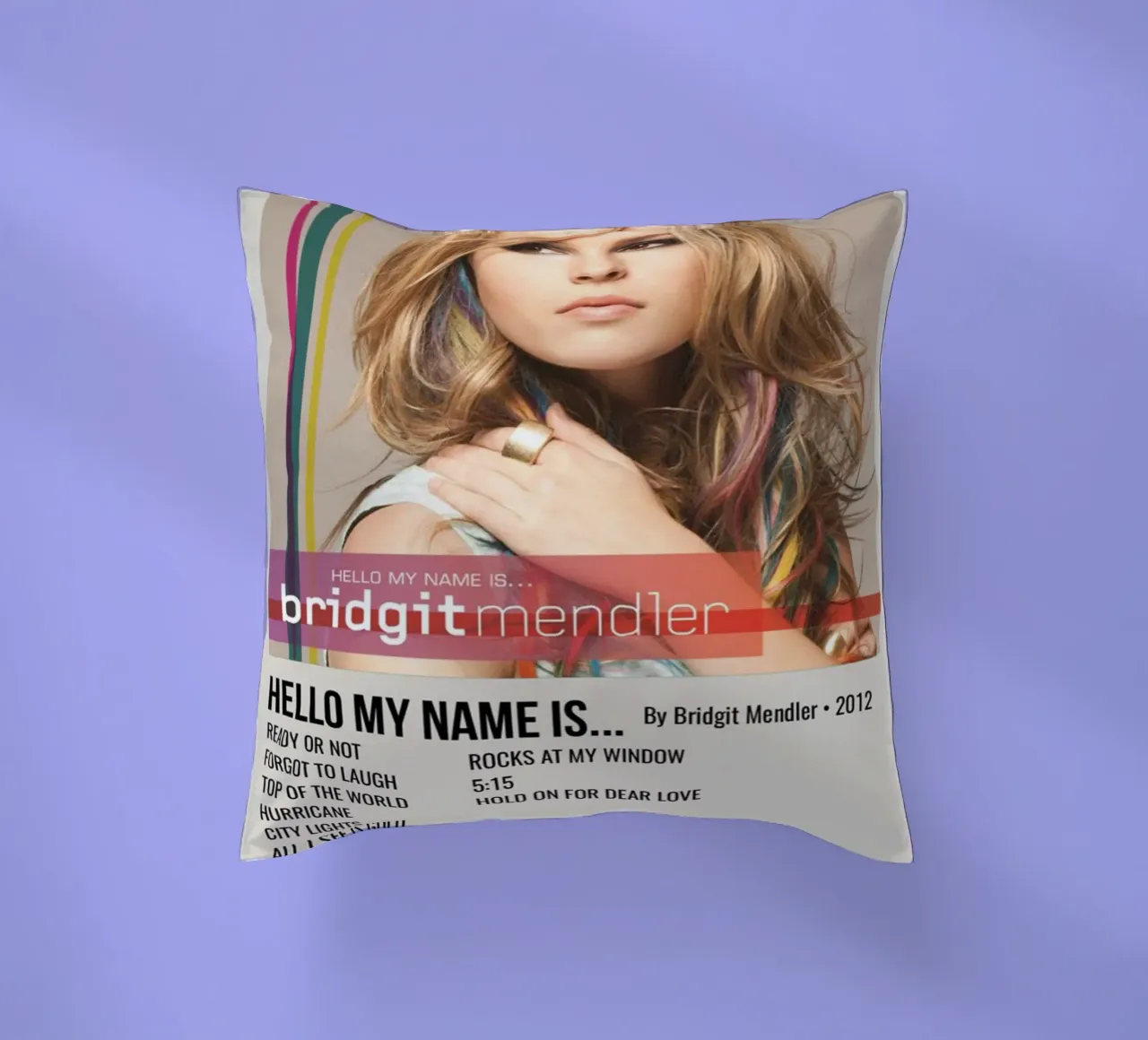 HELLO MY NAME IS... By Bridgit Mendler • 2012 cojín de SoundStudio