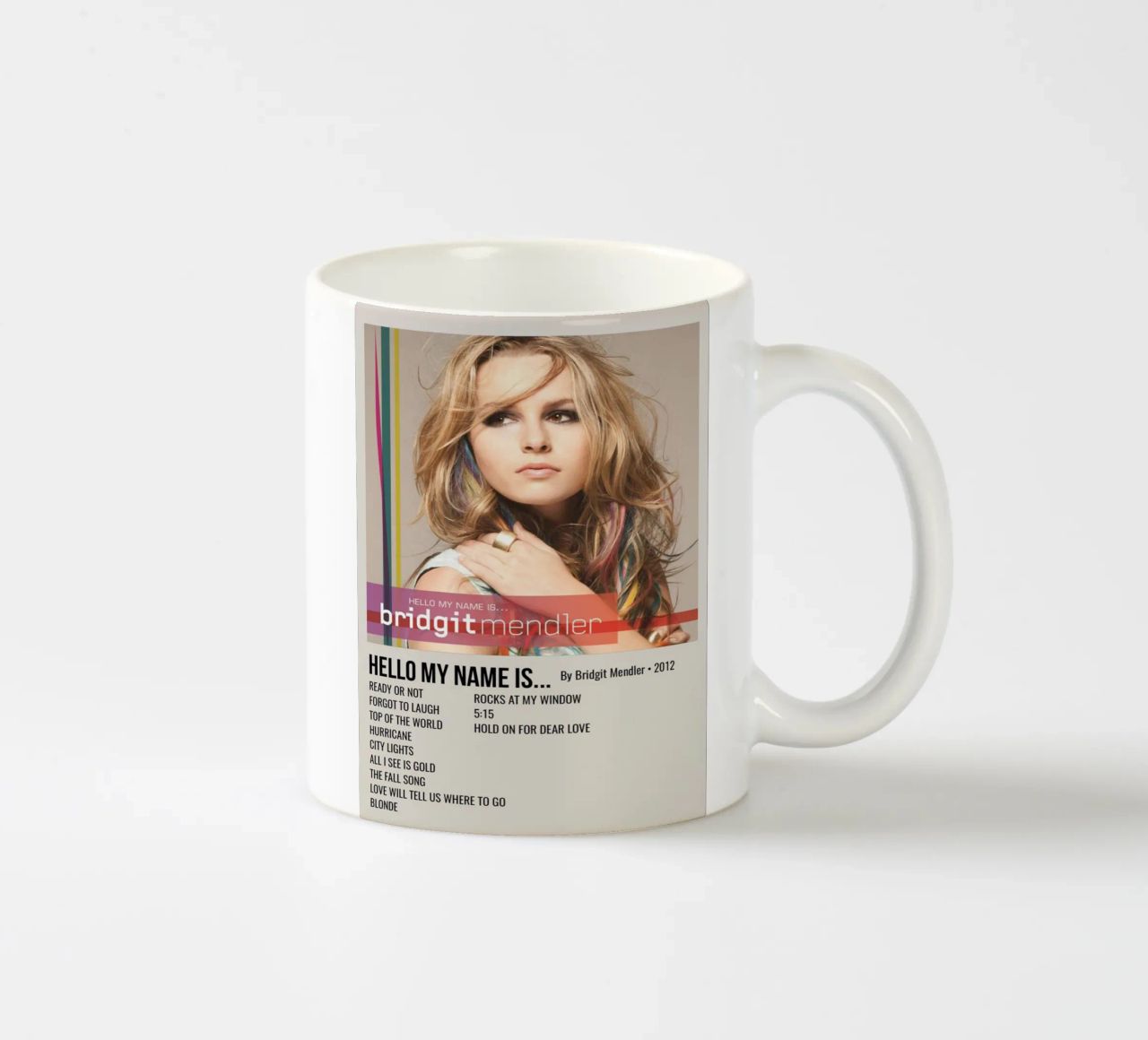 HELLO MY NAME IS... By Bridgit Mendler • 2012 tazza in ceramica da SoundStudio