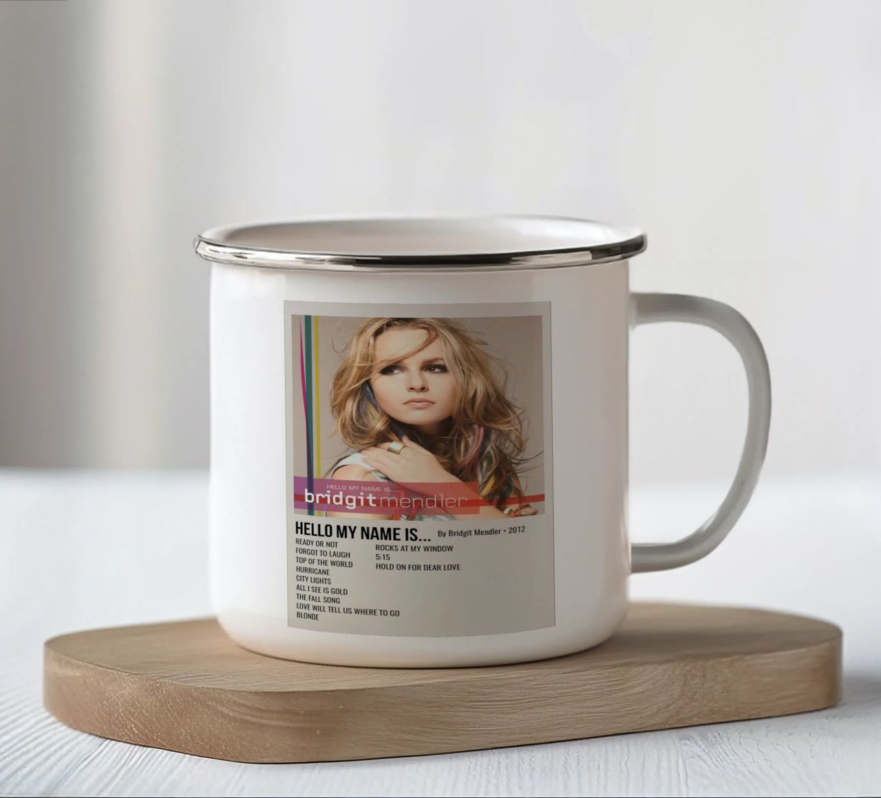 HELLO MY NAME IS... By Bridgit Mendler • 2012 tazza in smalto da SoundStudio