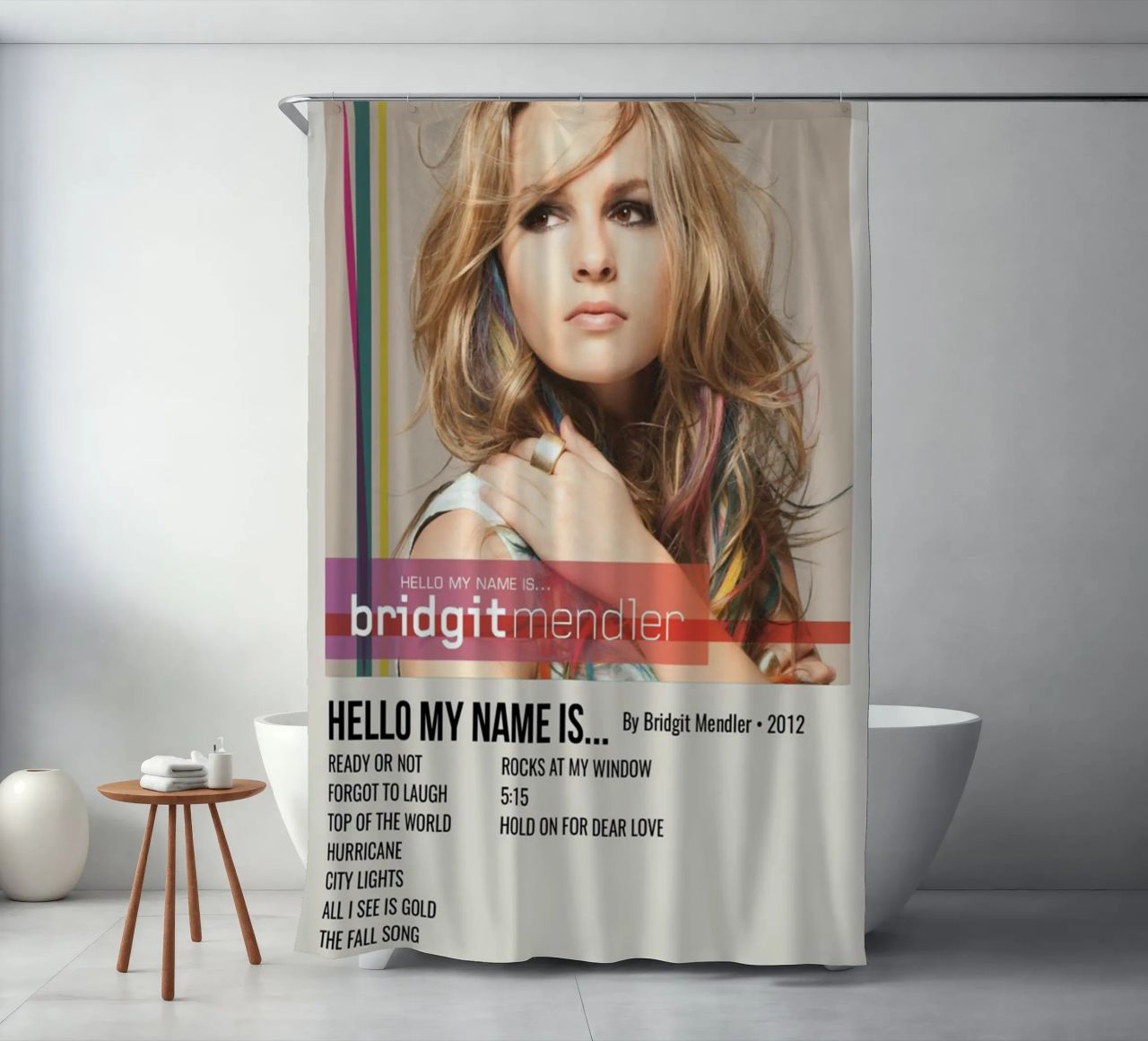 HELLO MY NAME IS... By Bridgit Mendler • 2012 tenda da doccia da SoundStudio