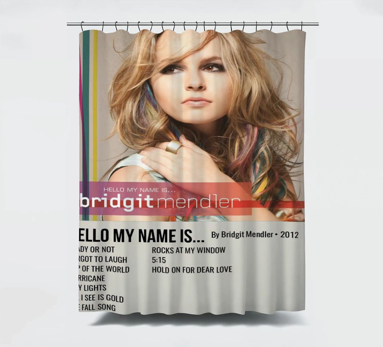 HELLO MY NAME IS... By Bridgit Mendler • 2012 tenda da doccia da SoundStudio