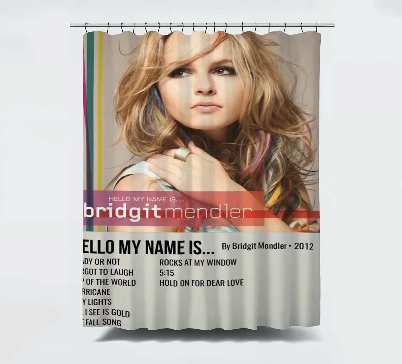 HELLO MY NAME IS... By Bridgit Mendler • 2012 Duschvorhang von SoundStudio