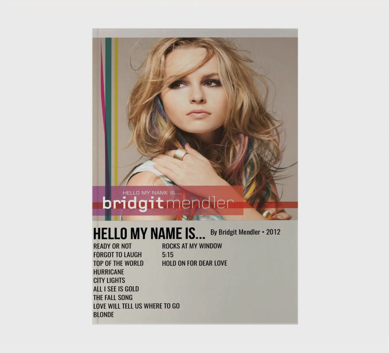 HELLO MY NAME IS... By Bridgit Mendler • 2012 notebook by SoundStudio