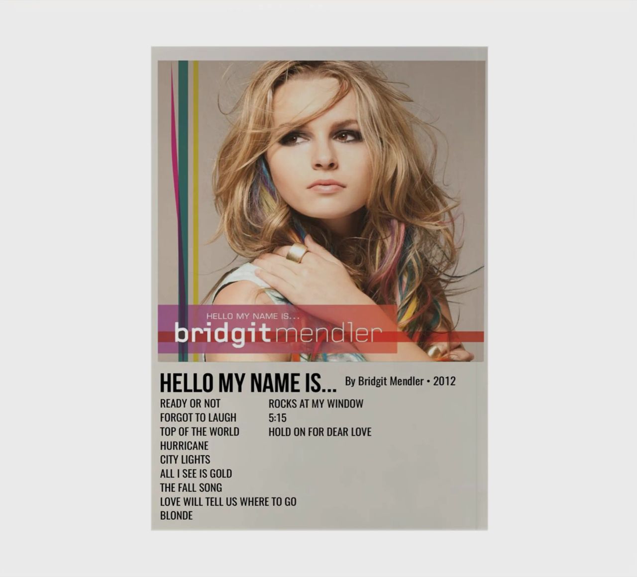 HELLO MY NAME IS... By Bridgit Mendler • 2012 notebook by SoundStudio
