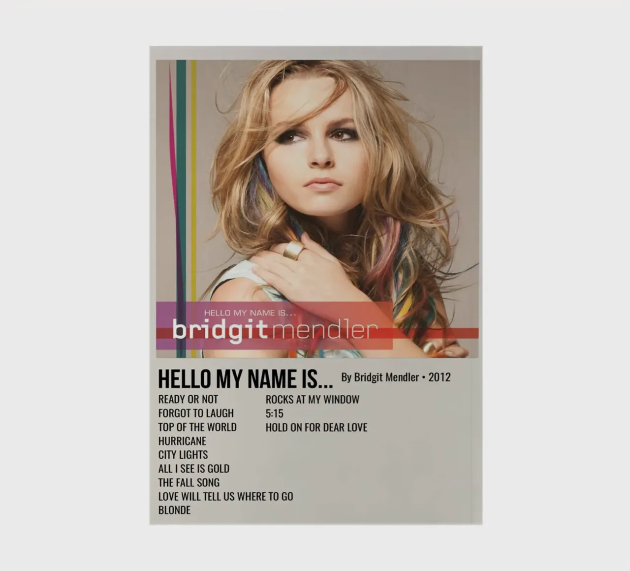HELLO MY NAME IS... By Bridgit Mendler • 2012 Notizbuch von SoundStudio