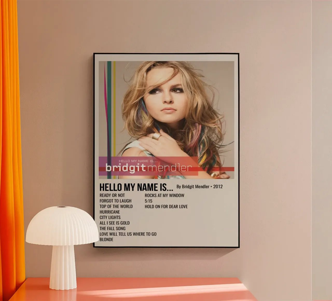 HELLO MY NAME IS... By Bridgit Mendler • 2012 Acryl-Glas von SoundStudio