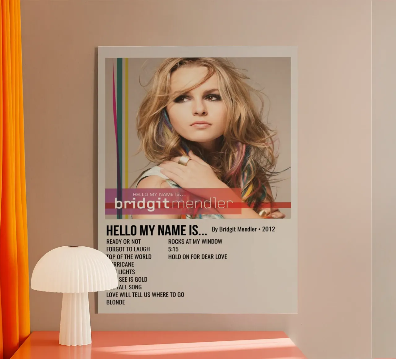 HELLO MY NAME IS... By Bridgit Mendler • 2012 Acryl-Glas von SoundStudio