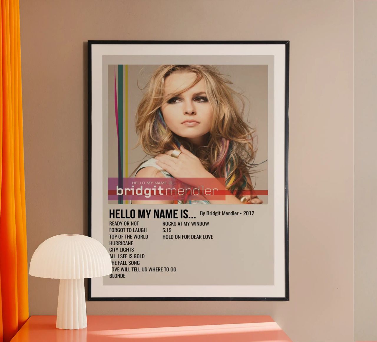 HELLO MY NAME IS... By Bridgit Mendler • 2012 carta hahnemühle da SoundStudio