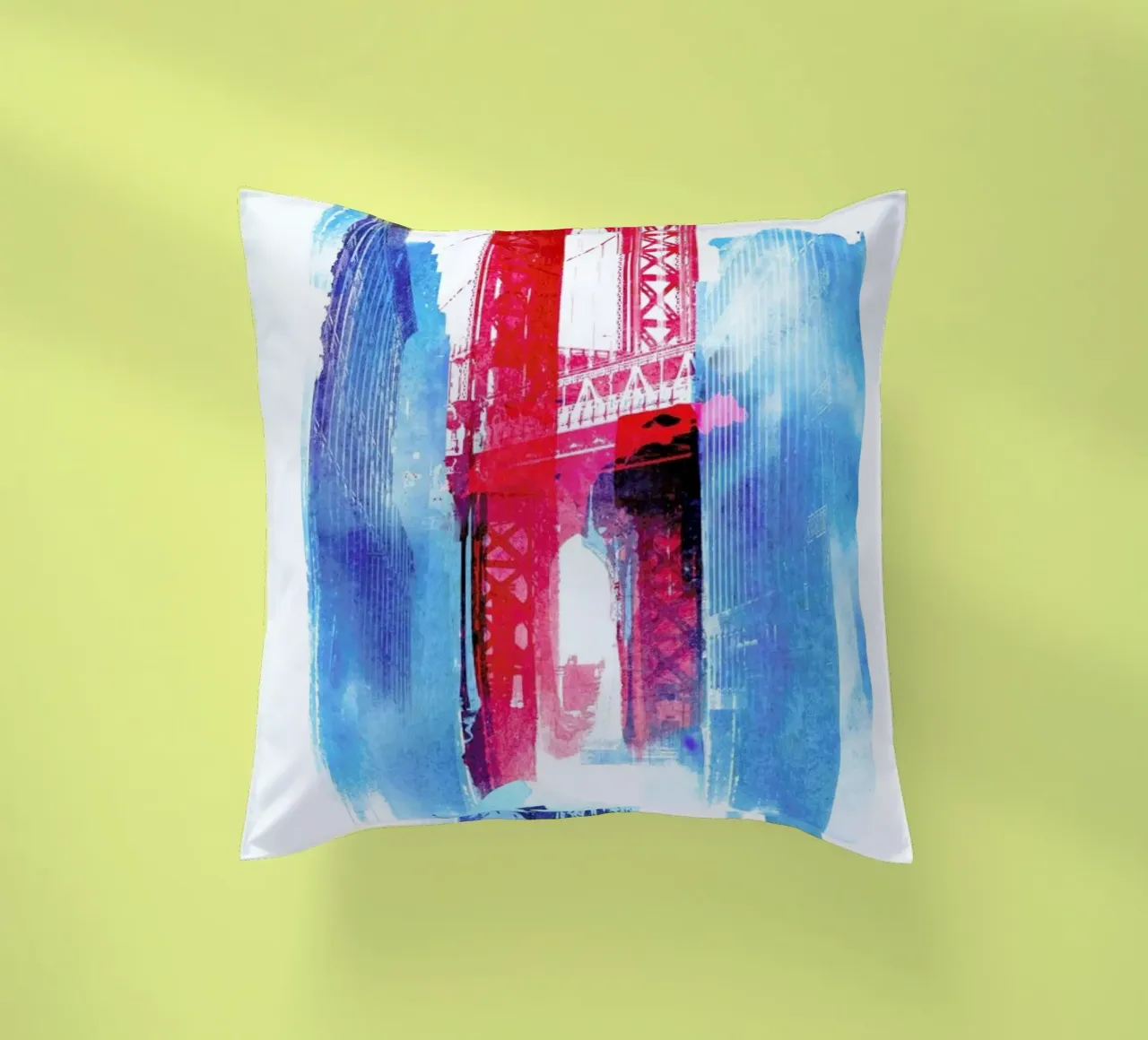 Manhattan Bridge cuscino da Róbert Farkas