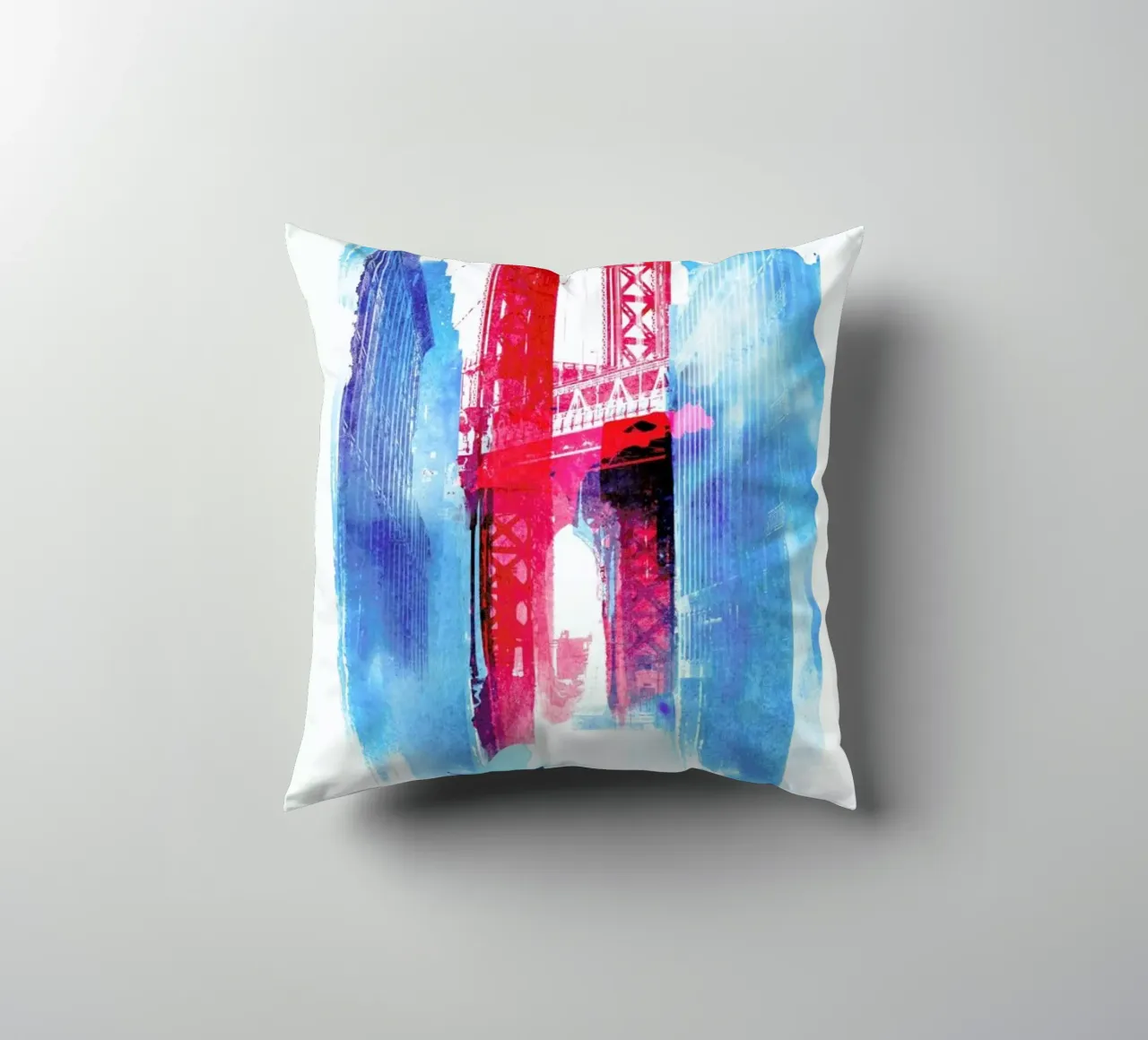 Manhattan Bridge cuscino da Róbert Farkas