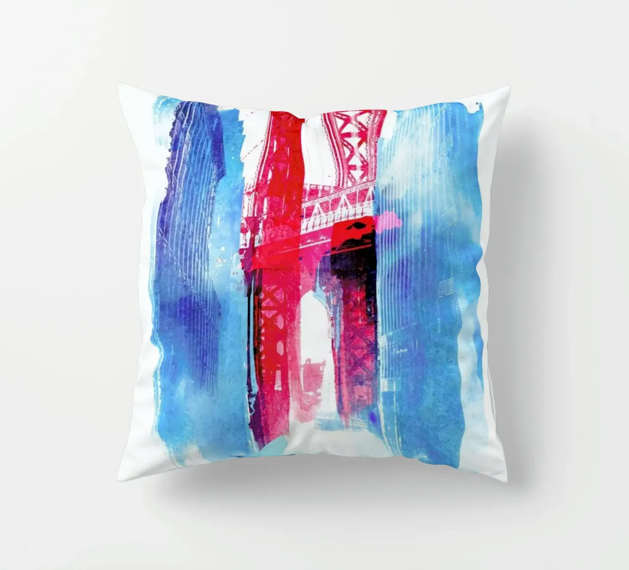 Manhattan Bridge cuscino da Róbert Farkas