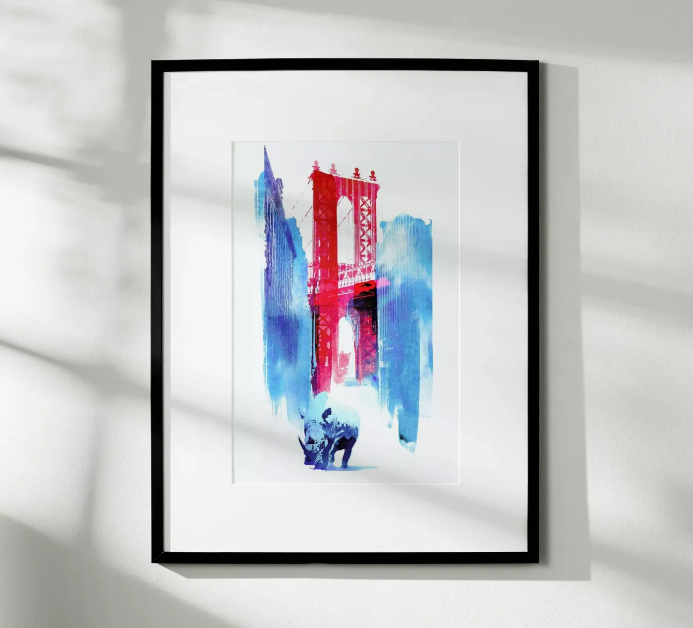 Manhattan Bridge poster van Róbert Farkas