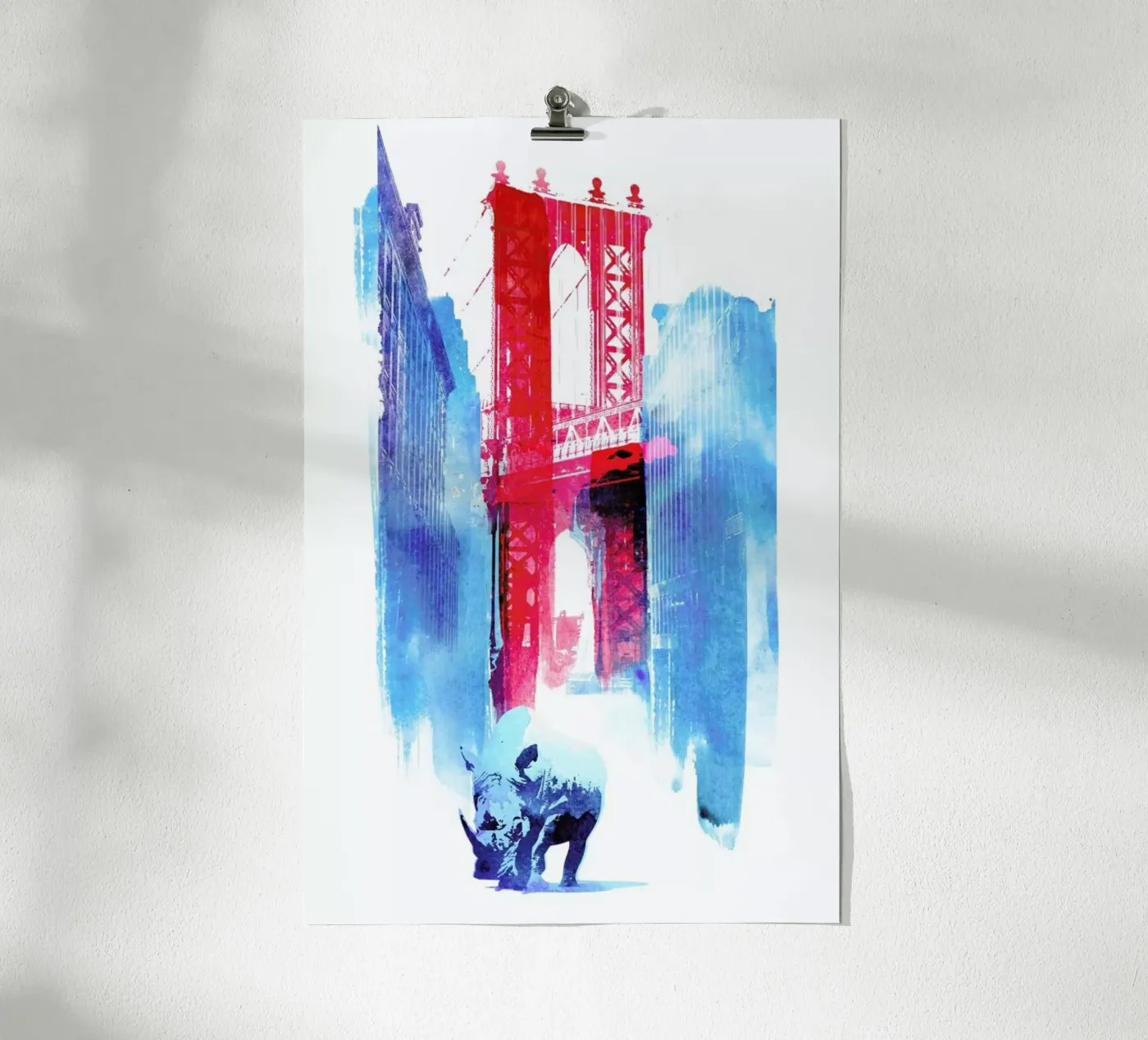 Manhattan Bridge poster van Róbert Farkas