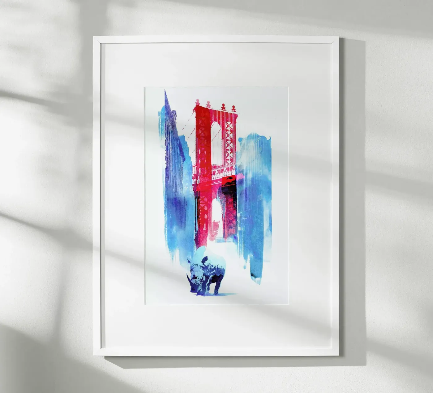 Manhattan Bridge poster van Róbert Farkas