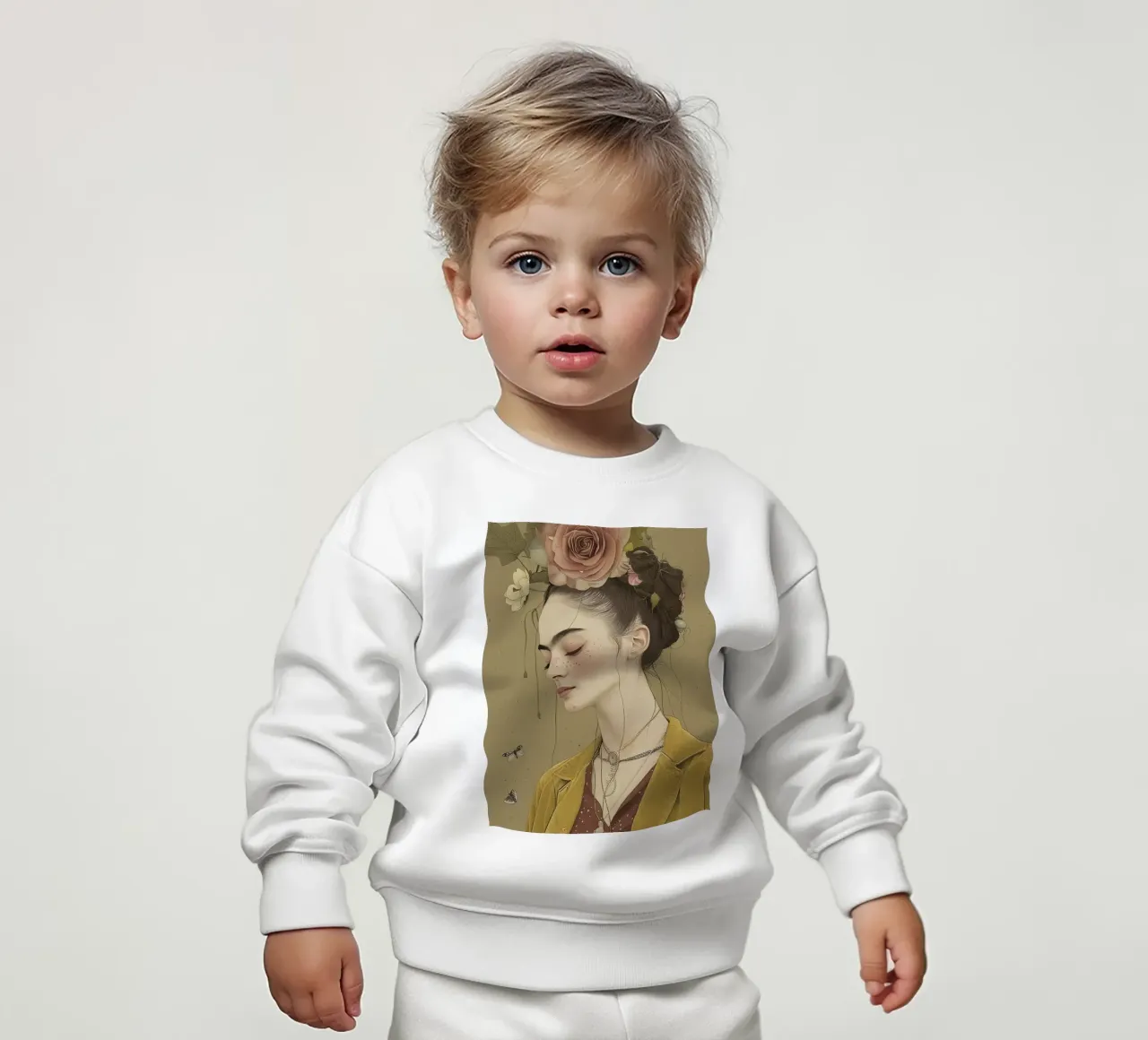 Frida reimaginada sudadera de bebé de Rustic Grace Studio 02