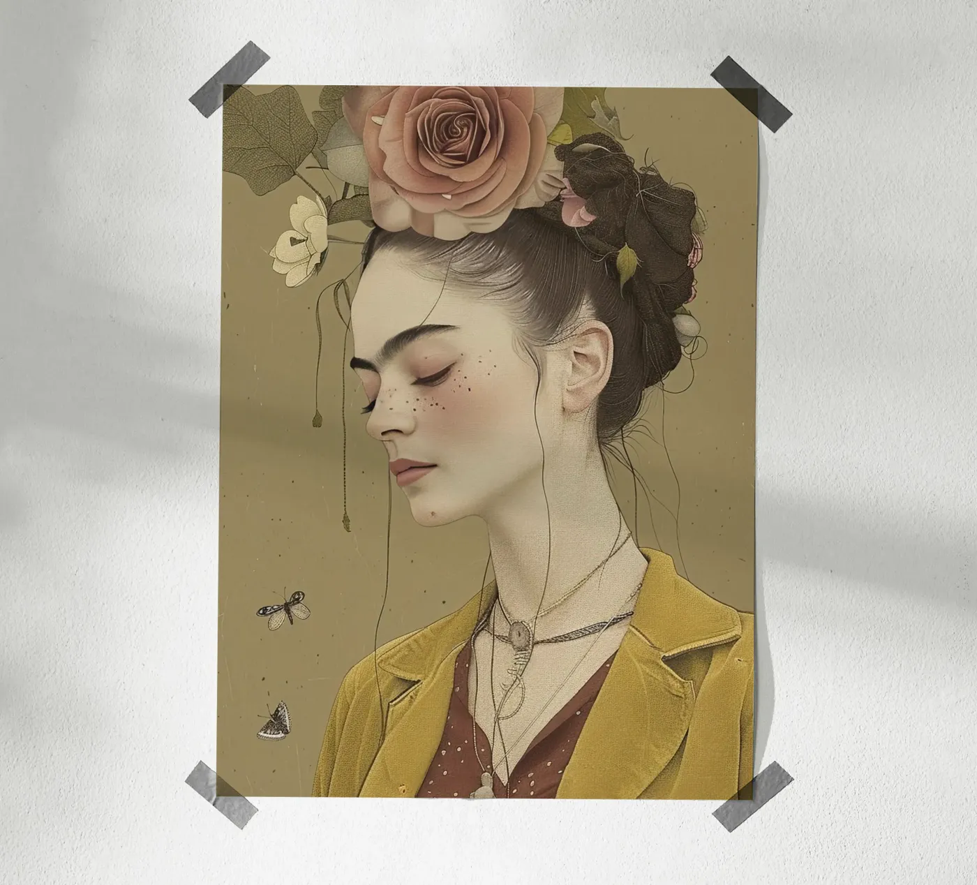 Frida rivisitata poster da Rustic Grace Studio 02
