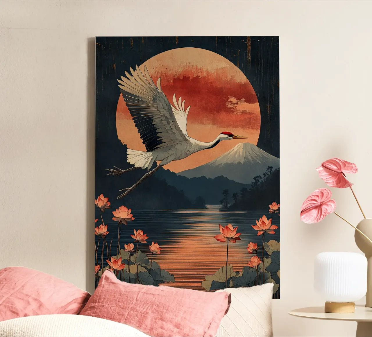 Dancer of the wind canvas with Floater frame by Ukiyo Visions