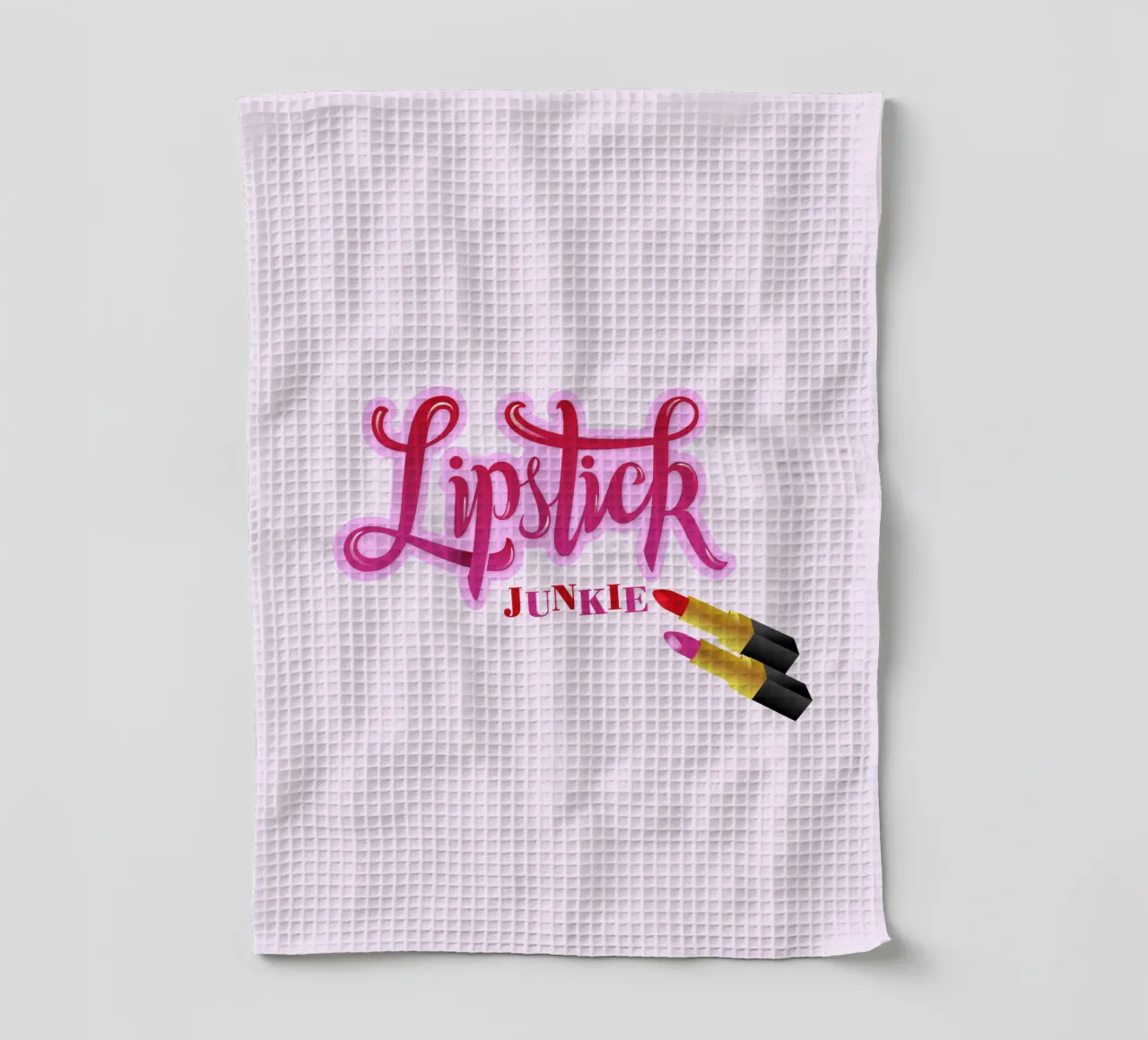 Lipstick Junkie. Scrittura a mano per le appassionate di make-up e per le ragazze. canovaccio da cucina da CalliLetters