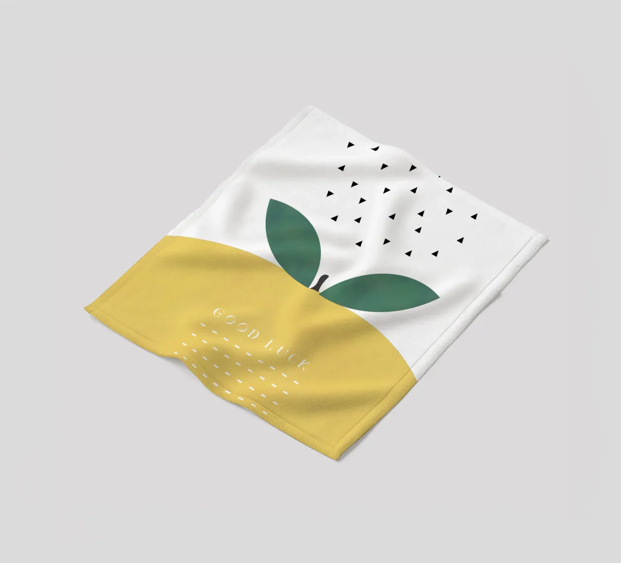 VIEL GLÜCK ZITRONE Fleecedecke von natural neutral
