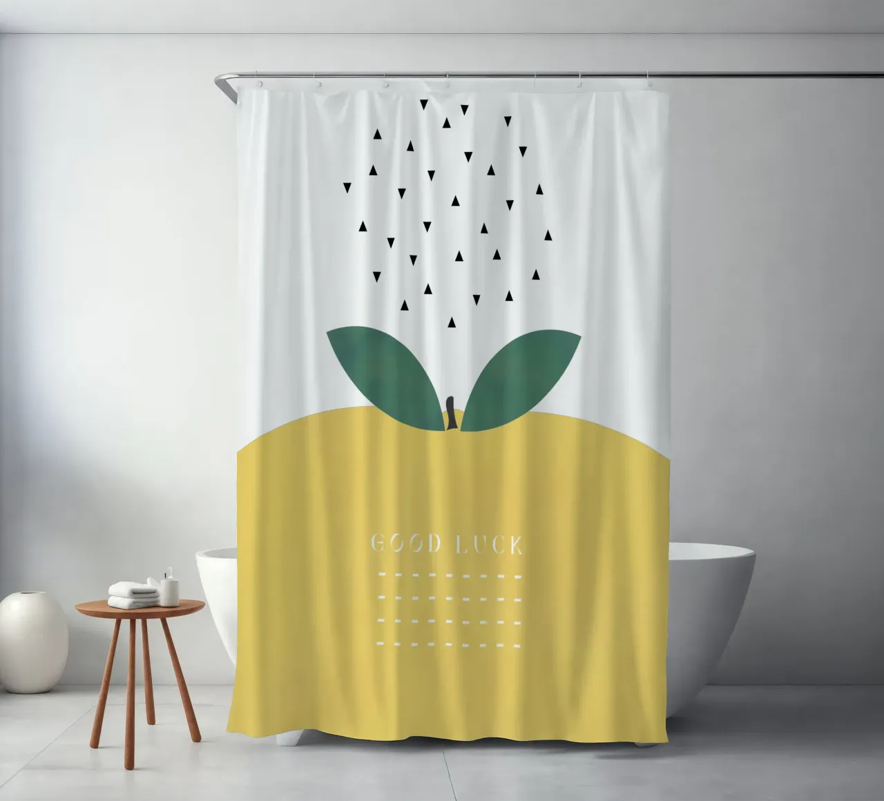 VIEL GLÜCK ZITRONE Duschvorhang von natural neutral