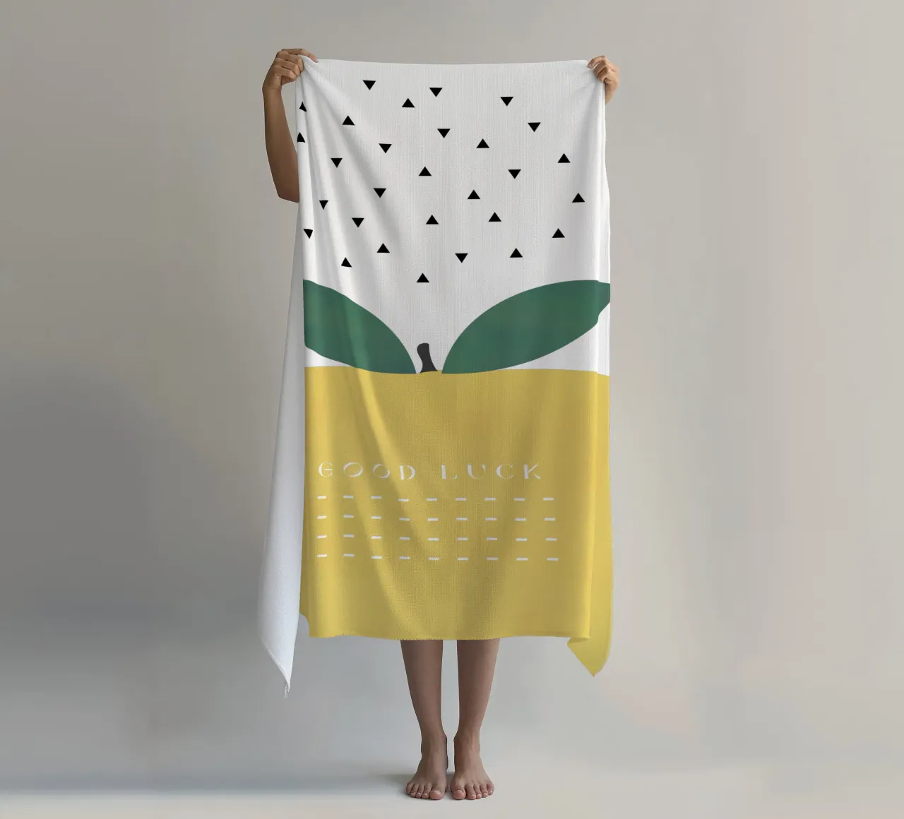 VIEL GLÜCK ZITRONE Strandtuch von natural neutral