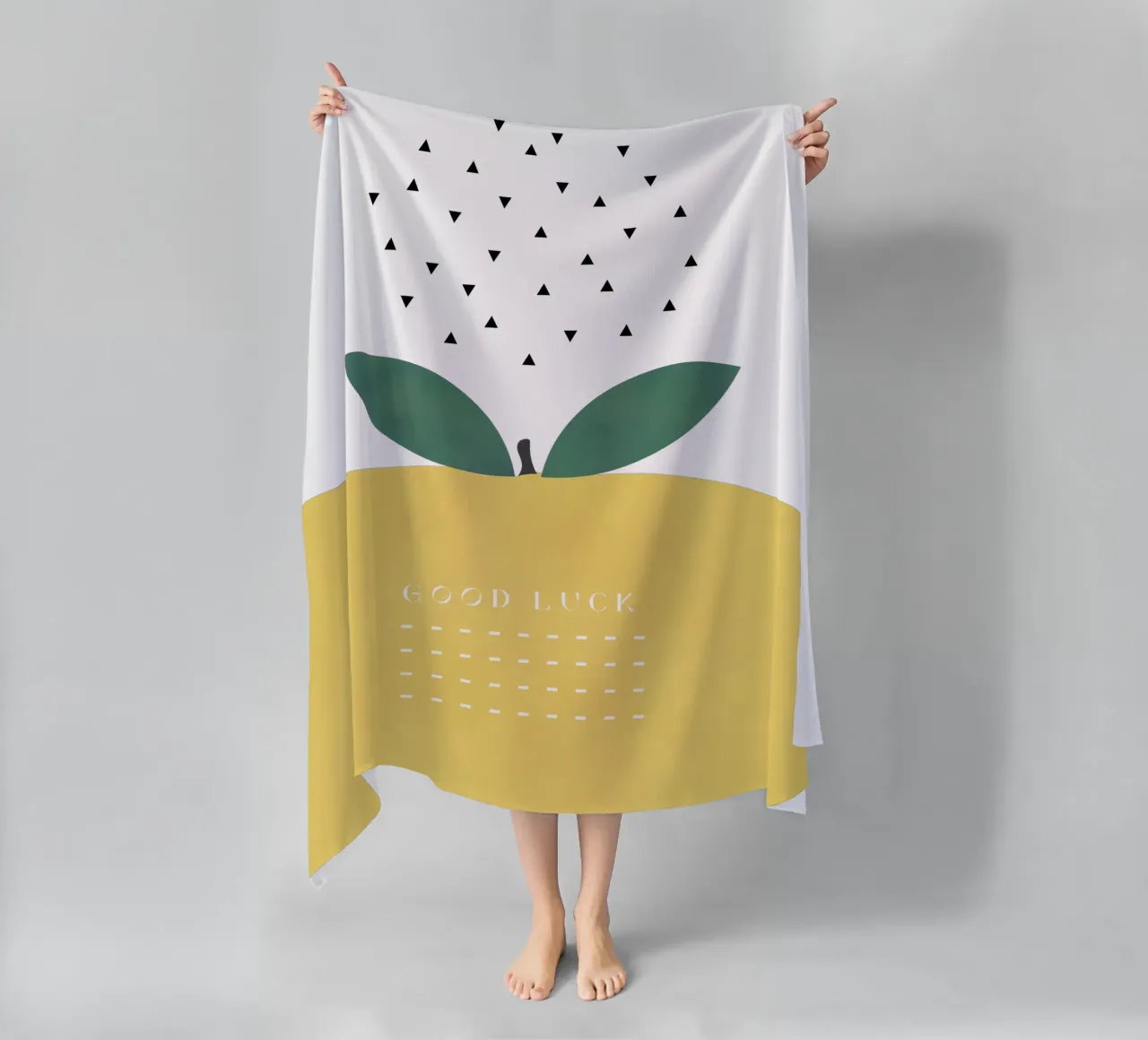 VIEL GLÜCK ZITRONE Strandtuch von natural neutral