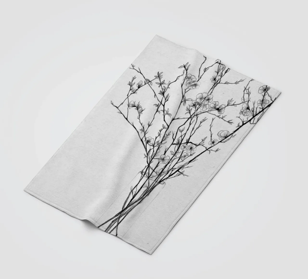 Les Fleurs 2 coperta in pile da The White Deer