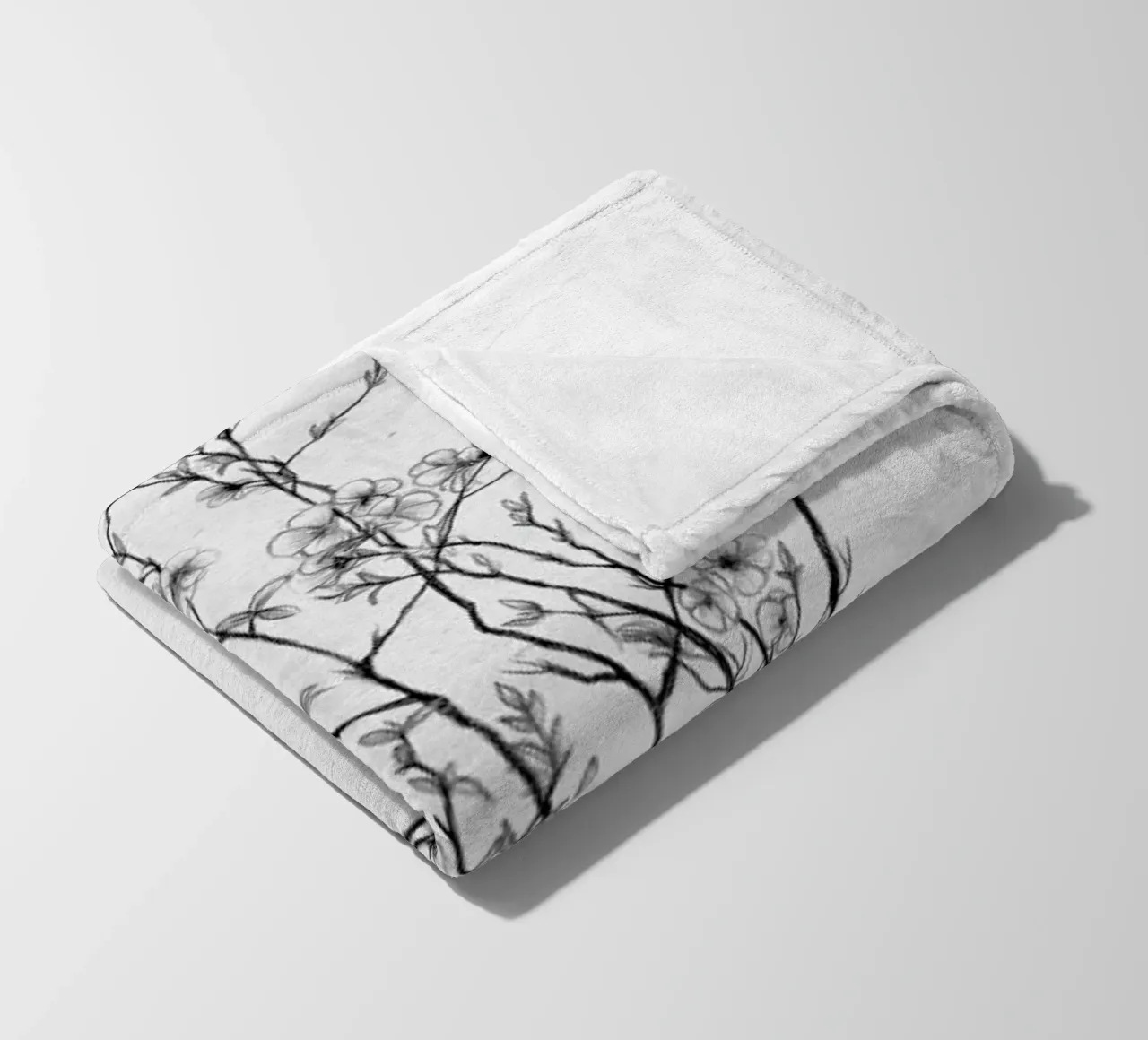 Les Fleurs 2 coperta in pile da The White Deer