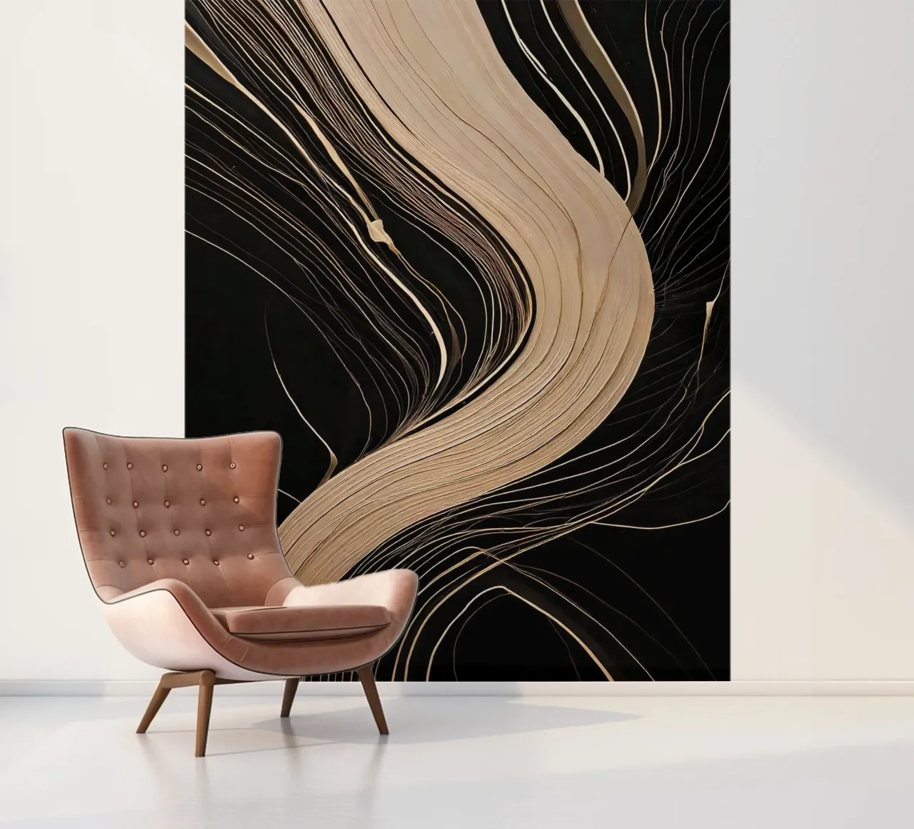 Abstract structure fotobehang van tylerstudio