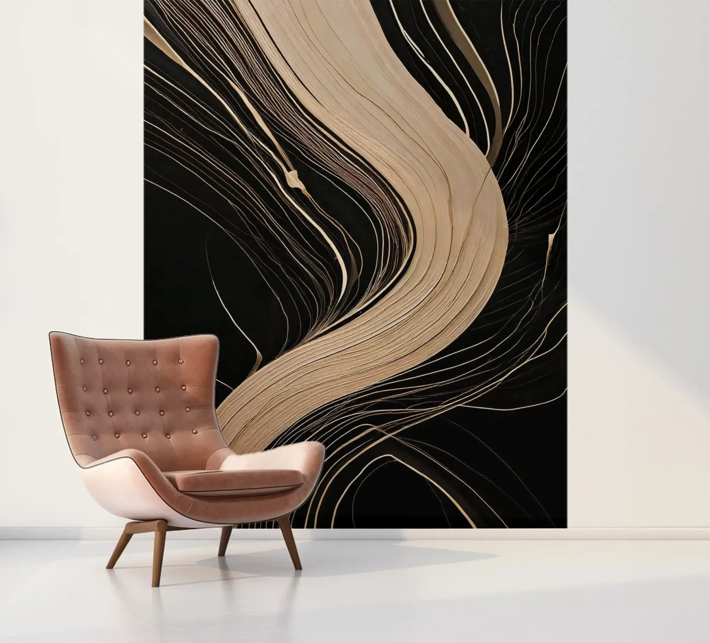 Abstract structure fotobehang van tylerstudio