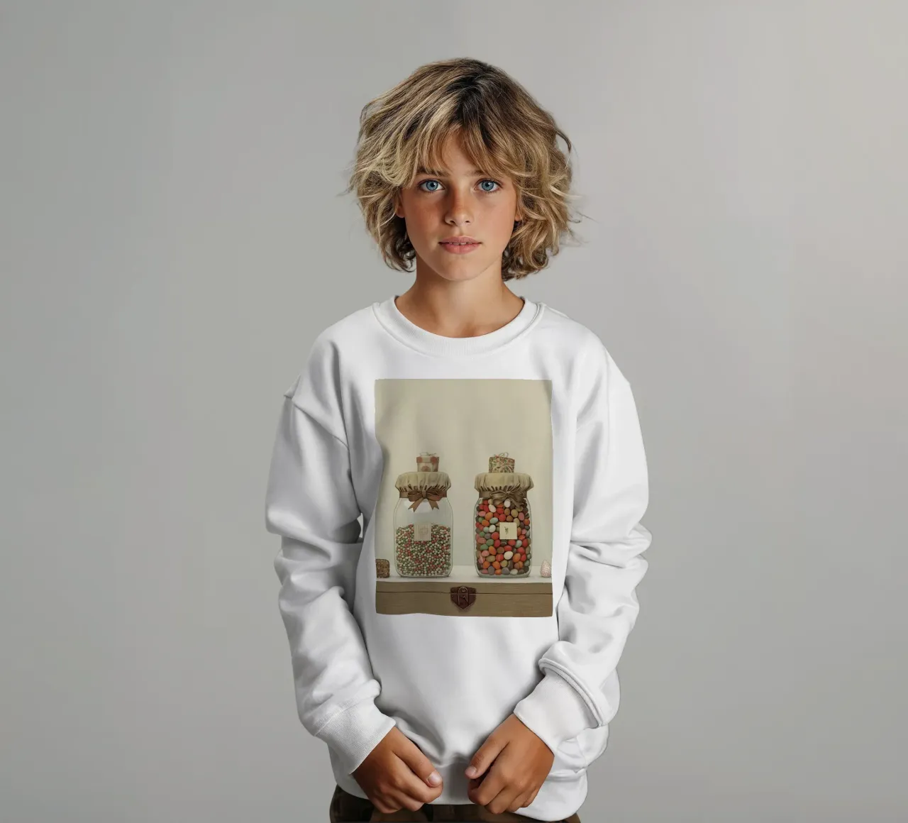 Gefäße der Freude Kinder Sweatshirt von Rustic Grace Studio 02