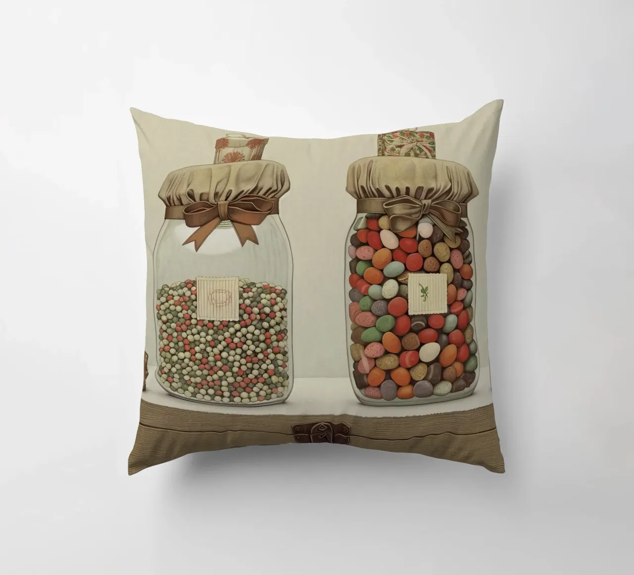 Jars of Joy decorative cushion by Rustic Grace Studio 02
