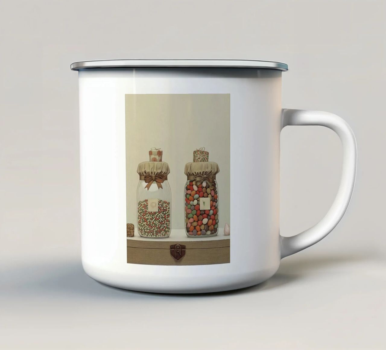 Vasi di gioia tazza in smalto da Rustic Grace Studio 02