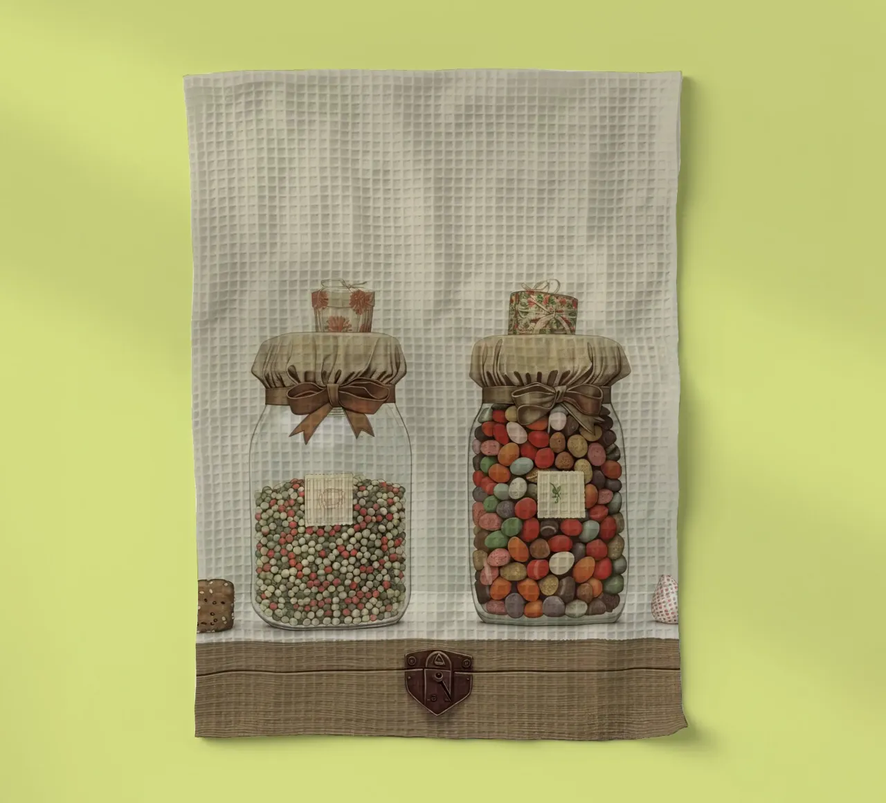 Jars of Joy tea towel by Rustic Grace Studio 02