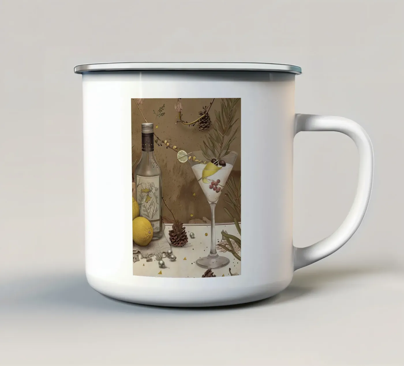 Rustic Elegance enamel mug by Rustic Grace Studio 02