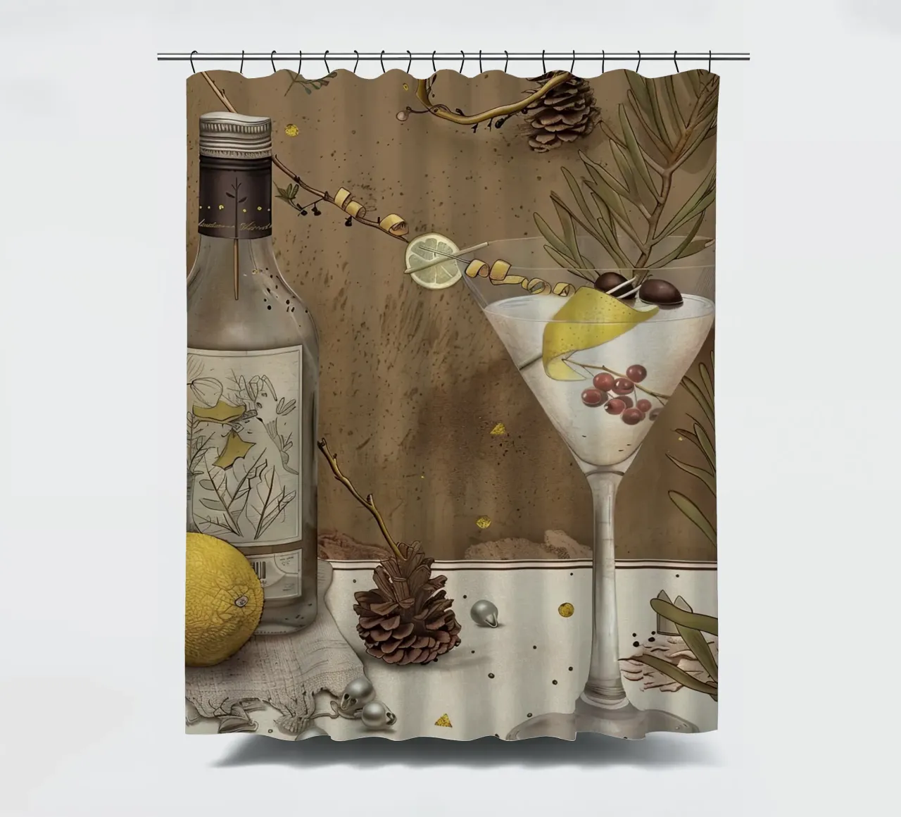 Rustic Elegance shower curtain by Rustic Grace Studio 02