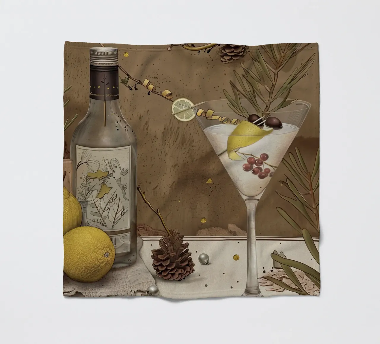 Rustic Elegance fleece blanket by Rustic Grace Studio 02