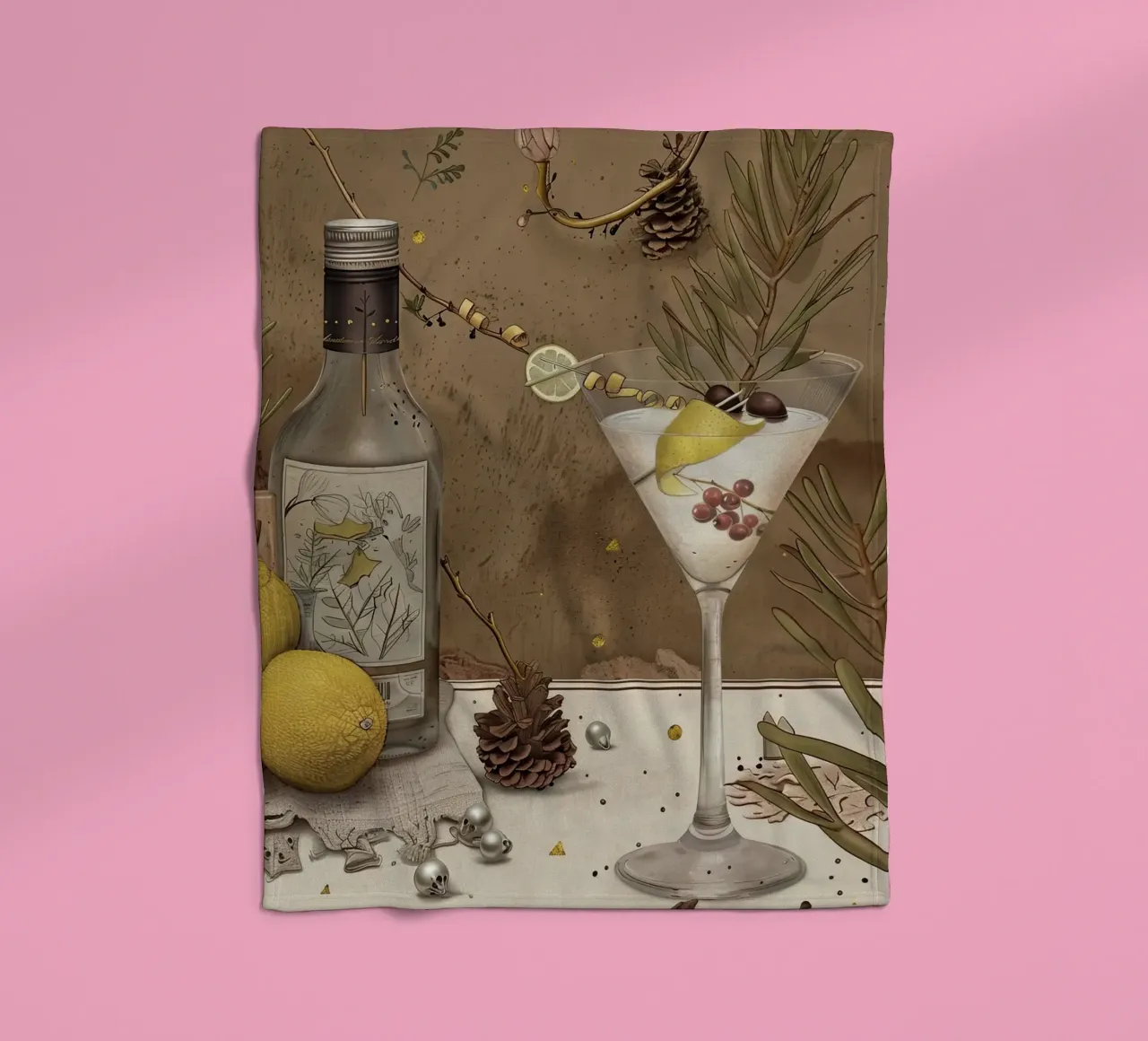 Rustic Elegance fleece blanket by Rustic Grace Studio 02