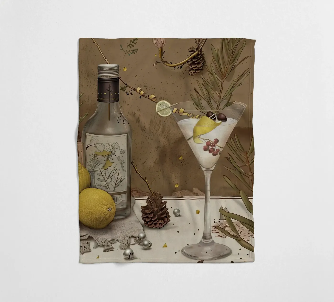 Rustic Elegance fleece blanket by Rustic Grace Studio 02