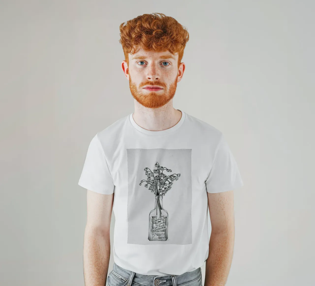 Les Fleurs 3 t-shirt da The White Deer