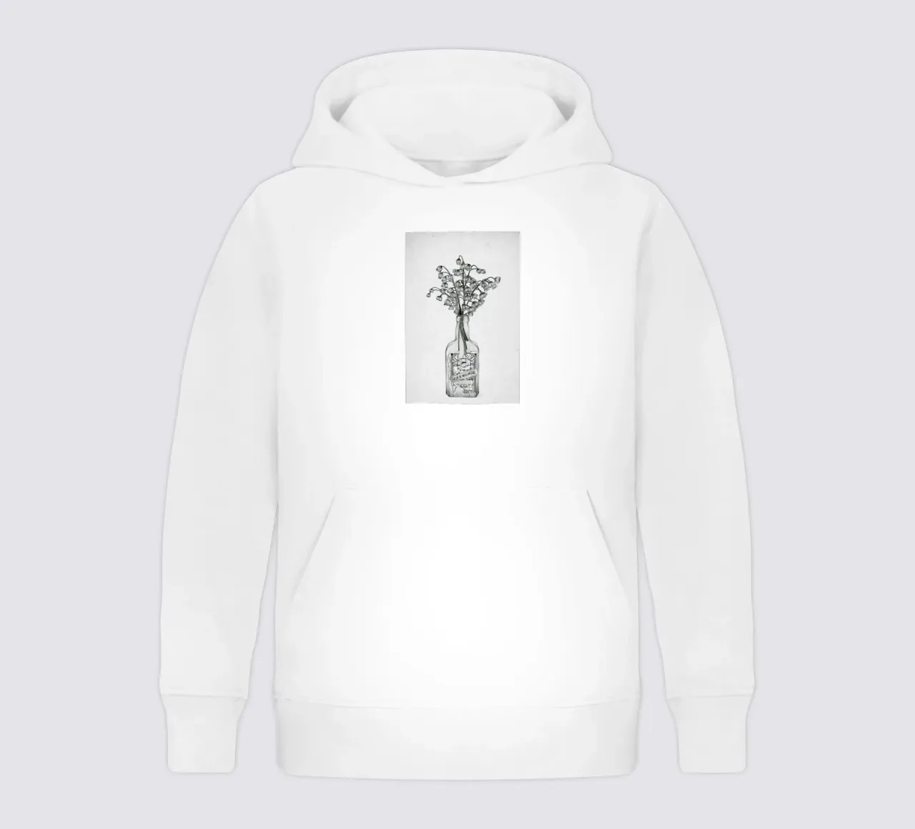 Les Fleurs 3 kids hoodie by The White Deer