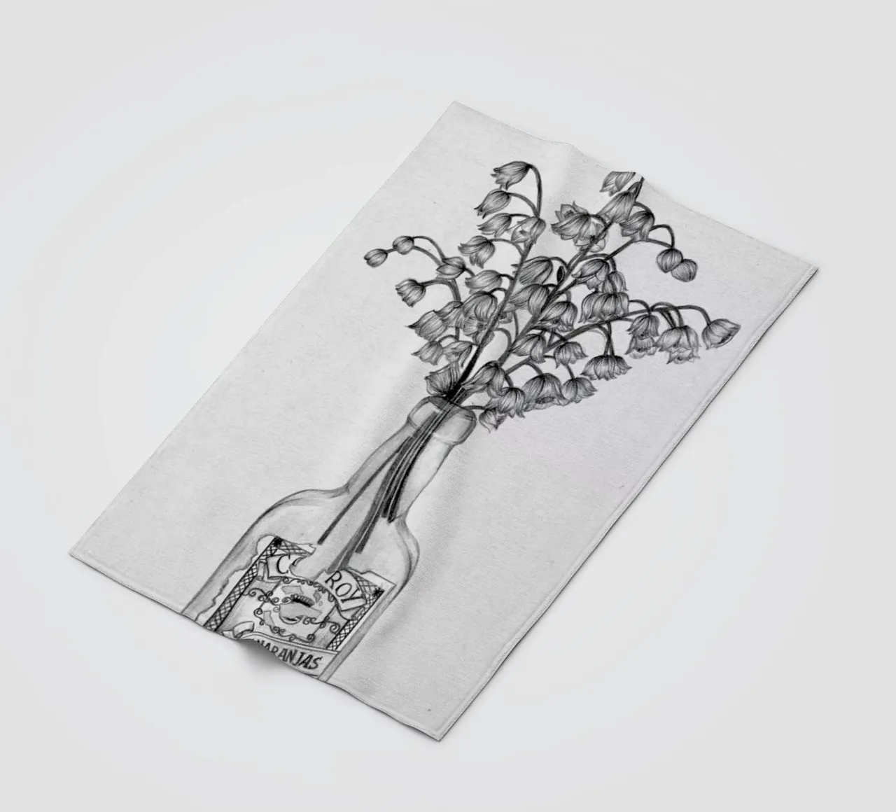 Les Fleurs 3 coperta in pile da The White Deer