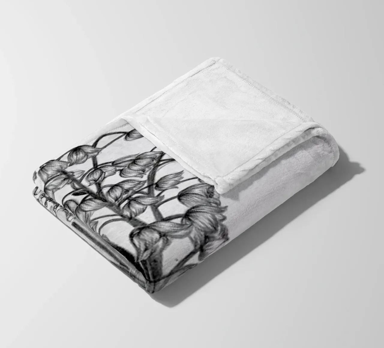 Les Fleurs 3 coperta in pile da The White Deer