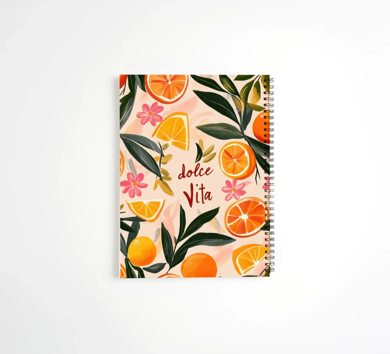 Dolce Vita | The oranges are always in bloom spiral notebook by Autofocus
