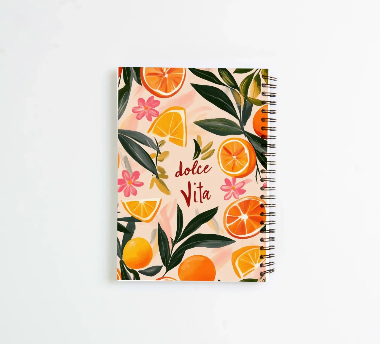 Dolce Vita | The oranges are always in bloom spiral notebook by Autofocus
