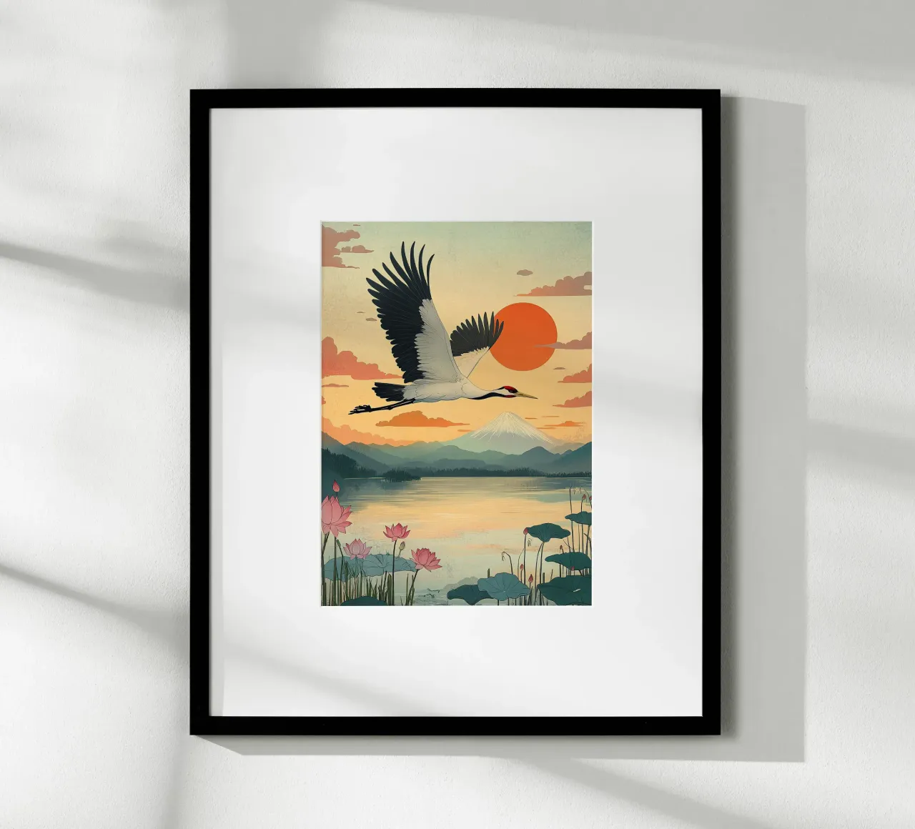 Le ali del cielo poster con telaio in alluminio da Ukiyo Visions