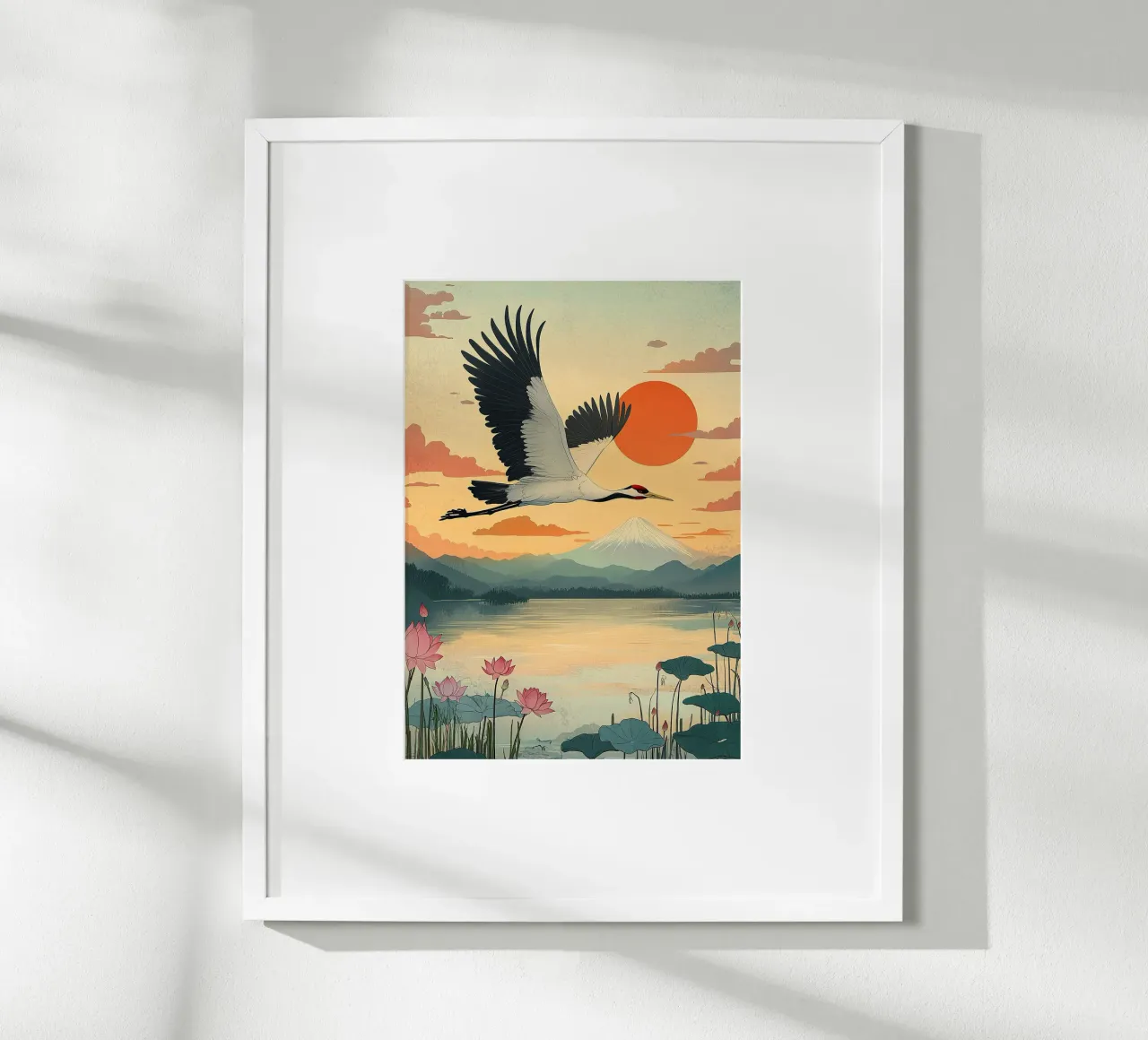 Le ali del cielo poster con telaio in alluminio da Ukiyo Visions